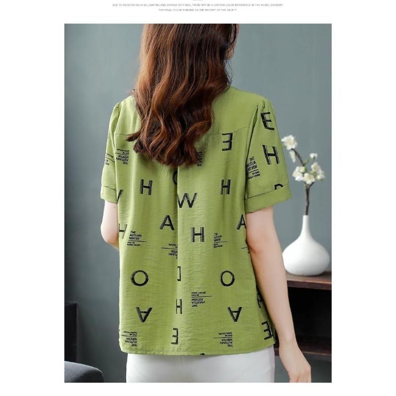 YYFS Women's Fashion Casual Summer Spring Short Sleeve POLO Neck Blouses & Shirts