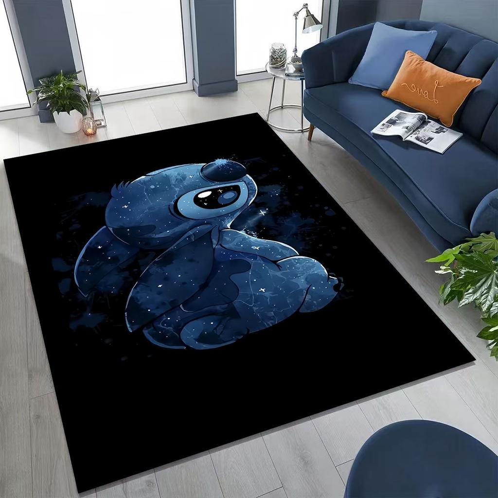 27 Style Stitch 2 Monster Cartoon  Rug for Bedroom Living Room Sofa Home Doormat Decor,Larger Kids Play Non-slip Floor Mat