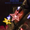 Nechique Solar LED String Lights, 12m, 100 Bulbs, Flexible, Crystal Ball & Star Combination, Outdoor Waterproof IP44, 8 Flashing Patterns, Perfect for