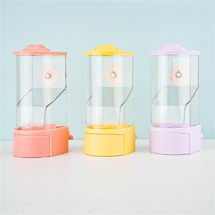 Plastic Parrots Food Holder Automatic Bird Feeder Hanging food Dispenser for Bird Cage Minimizing Waste for Small Birds