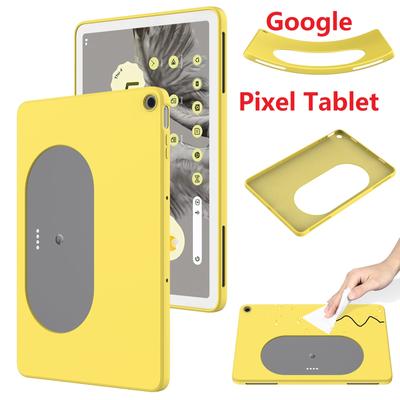 Liquid Silicon Case For Google Pixel Tablet 10.95" Soft Thick Silicone Protection Cover Cases Pixel Tablet
