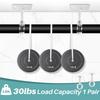 Curtain Rod Holder Brackets Strong Load-bearing Adjustable Simple Installation Ceiling
