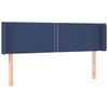 VidaXL Tête de Lit à LED Meuble de Chambre à Coucher Accessoire de Lit Double Tête de Cadre de Lit Intérieur Bleu 3123100
