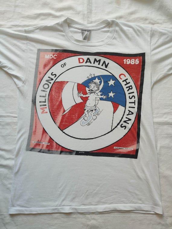 VINTAGE 80s MDC Tour Gift For Fan Full Size S to 5XL T-shirt QA1491 Unisex T-Shirt XXL