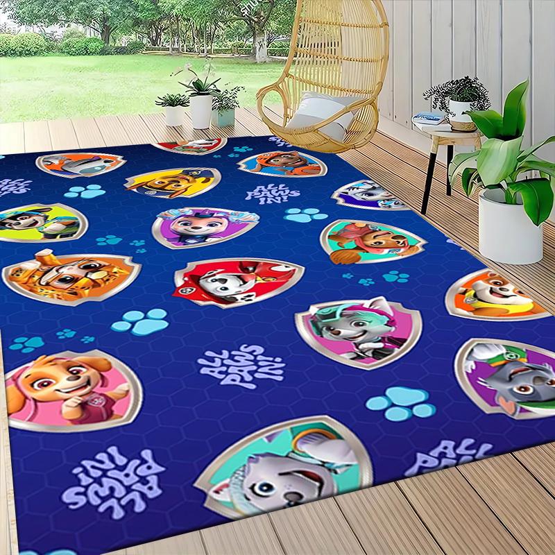 1Pc Paw Patrol Construction Fun Carpet Rug Customizable Soft Washable Antislip Home Living Room Sofa Mats Personalized Rug 091739