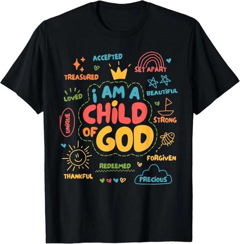 I am a Child of God Christian Retro Jesus Faith Design Gifts T-Shirt S
