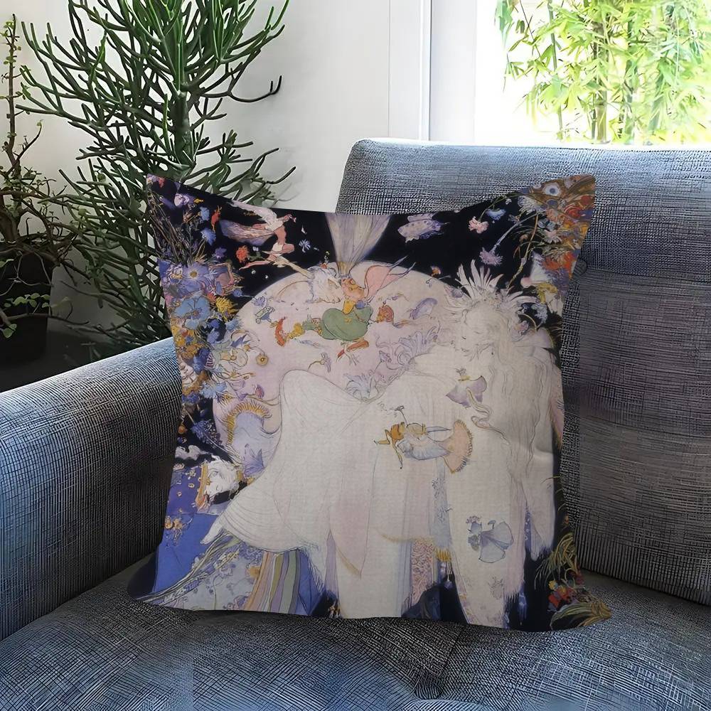 Painting Y-Yoshitaka Amano Art Cushion Cover 30X50 Polyester Sofa Cushions Decorative Throw Pillows Home Decoration Pillowcover