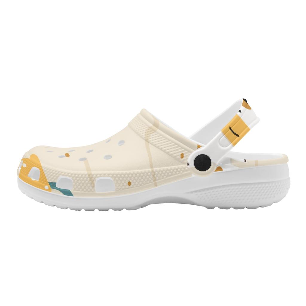 Women Men EVA Clogs Casual Printed Easy Clean Breathable Slip On Garden Shoes Beach Pool Bathroom Home Daily Shoes Casual Walking