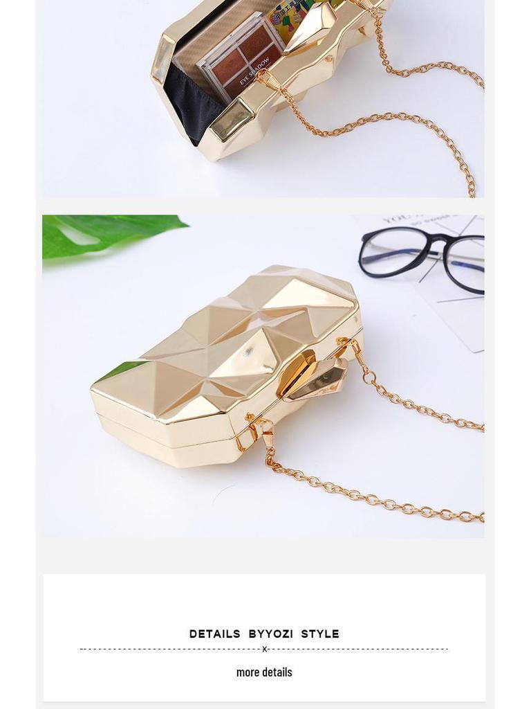 Pailletten-Clutch mit Eisen-Schnalle für Damen - Abend-Handtasche