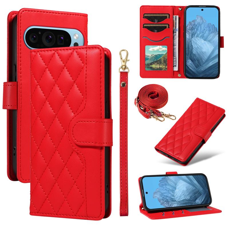Lanyard Leder Geldbörse Karten Handyhülle für Google Pixel 9 Pro XL 9A 8 8A 7 7A 6A Pixel9 Pixel8 Pixel7 Umhängetasche Klapphülle