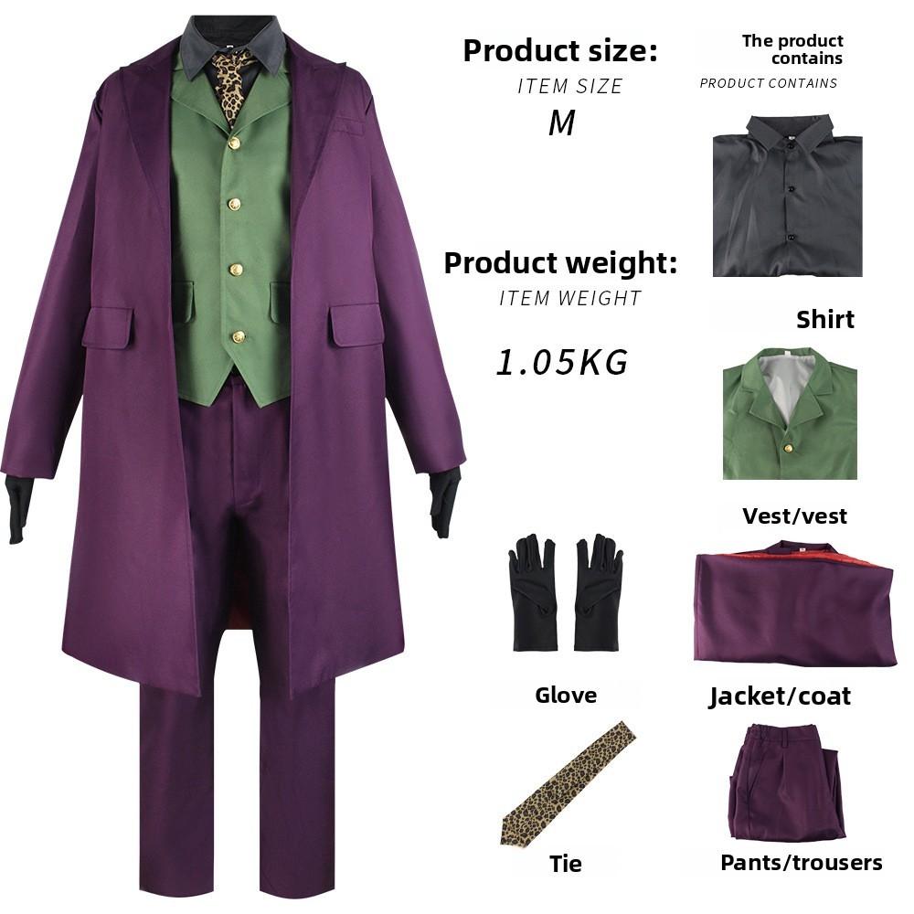 Batman Dark The Knight Joker Heath Ledger Cosplay Costumes For Halloween Outfits