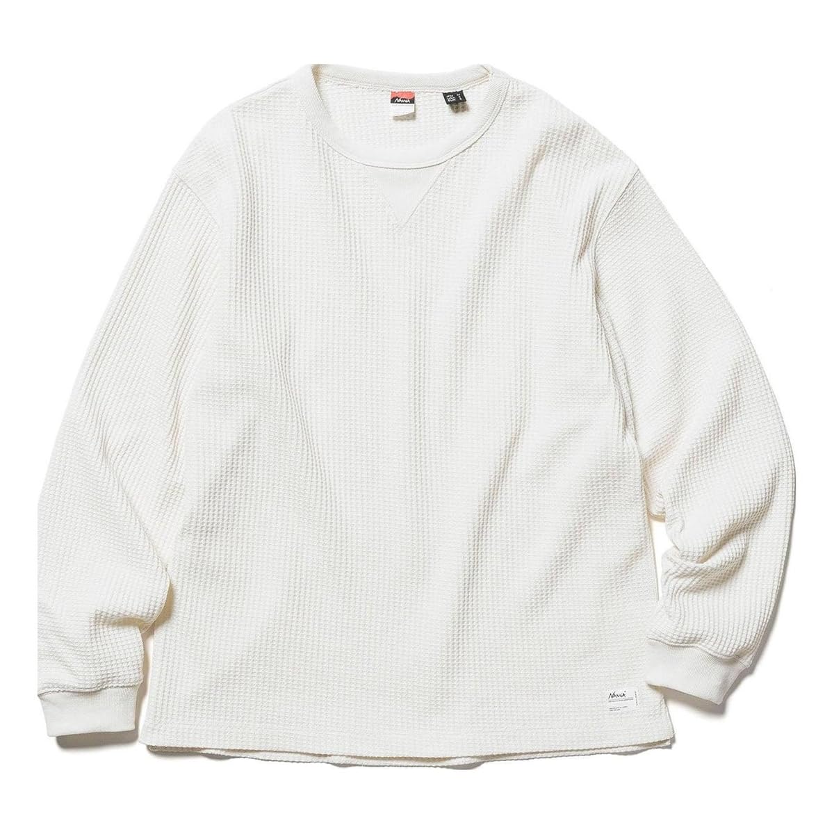 

NANGA ECO HYBRID WAFFLE L/S TEE (White, Medium, Size M) NW2311-1G218
