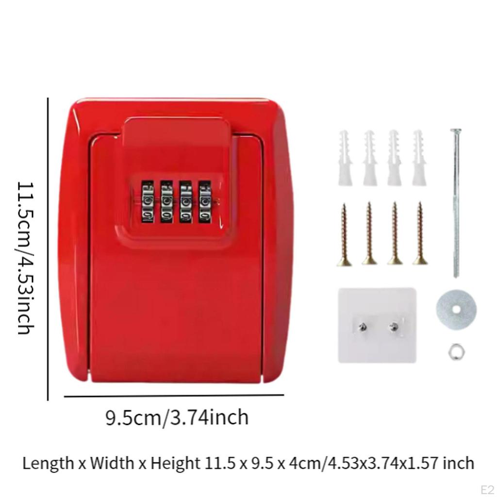 Key Lock Box Legierung Einfache Installation Tragbarer Speicherorganisator Wandmontage für den Innenbereich