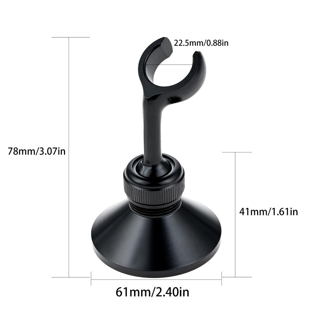 1pc Antique Shower Head Holder Solid Brass Bracket Wall Mounted Handheld Showers Stand Gold Bronze Black Base Minimalist Retro