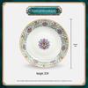 Chuyi Seven Intertwined Lotus Ceramic High-Foot Bowls (Set of 20)