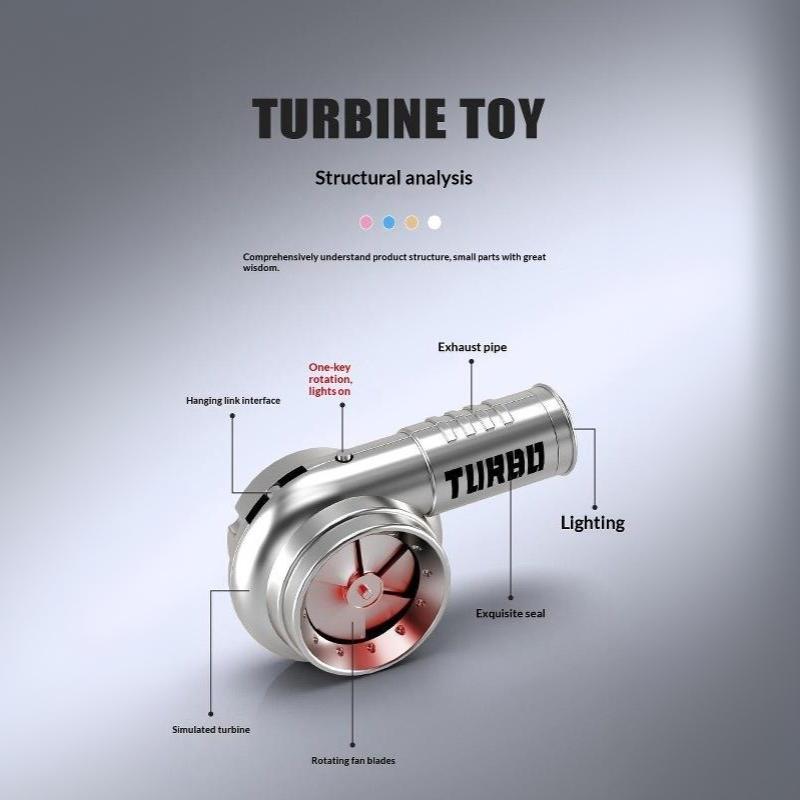Llavero con Sonido de Mini Turbo Linterna LED Portátil Colgante Ligero de Plástico para Llavero de Coche Actividad Nocturna al Aire Libre