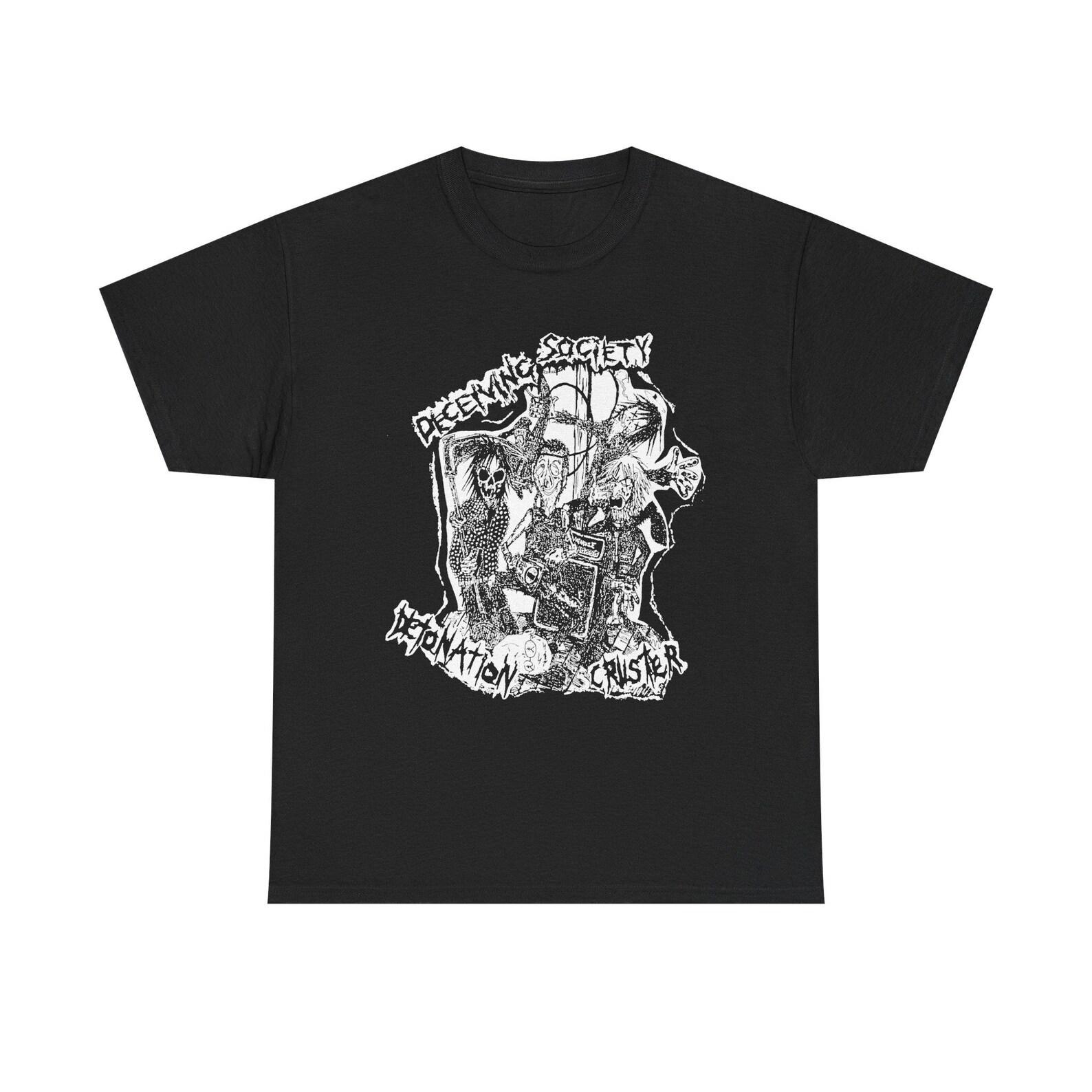 Deceiving Society Inspired Shirt, Hardcore Punk Tee, Underground HC Band Shirt, DIY Hardcore Music Tee, Heavy Punk Fan Gift 100