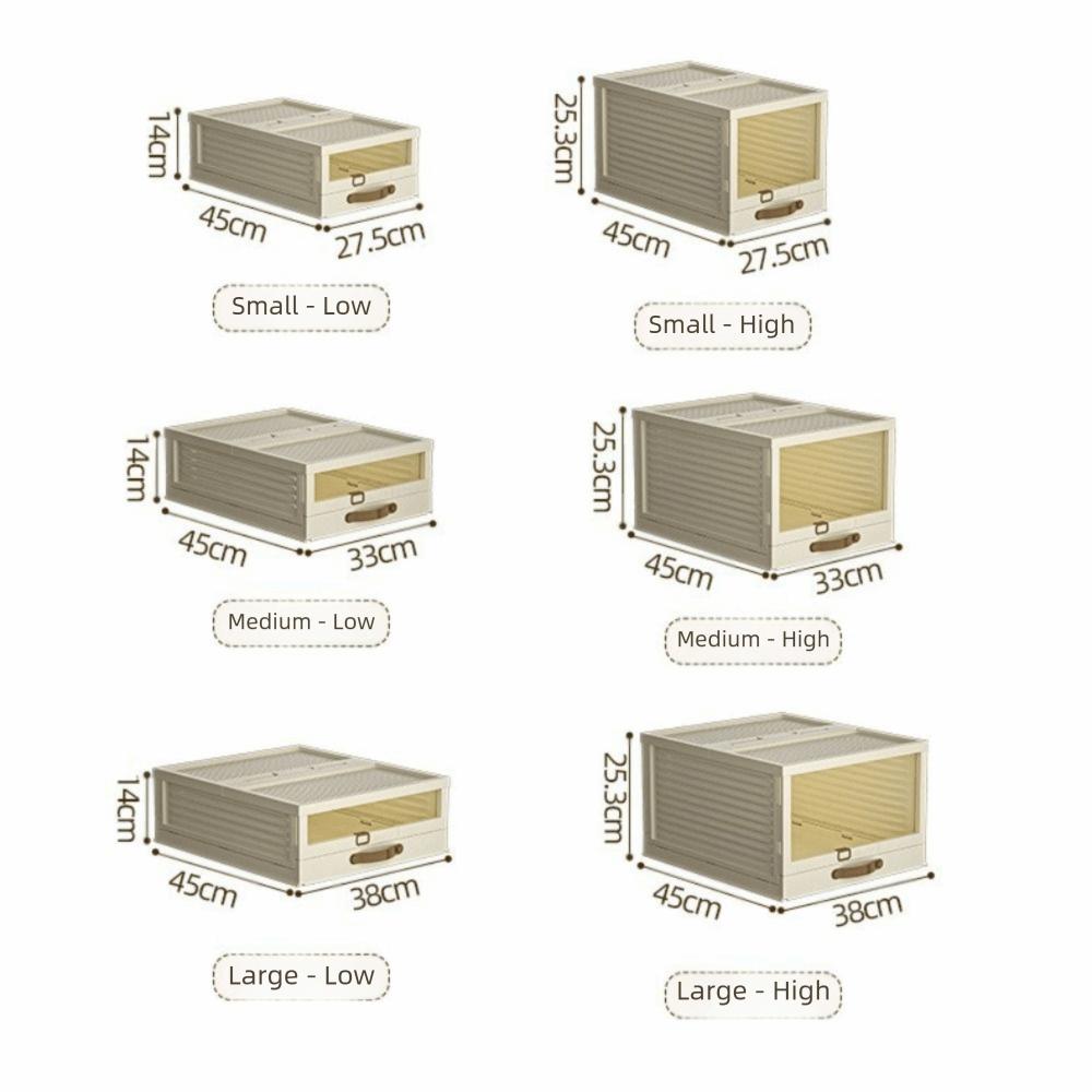 Stackable Storage Box Foldable Kitchen Organizers Household Drawer Organizer Desktop Sundries