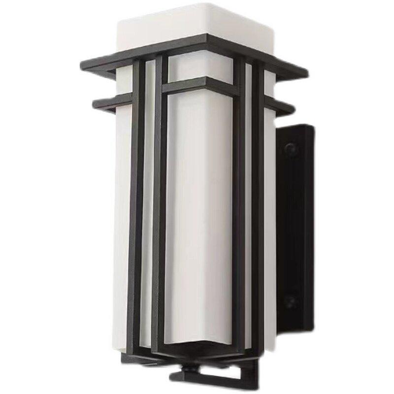 New Chinese Style LED Outdoor Wall Lamp with Motion Sensor for Garden, Balcony, and Corridor