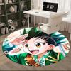 1 st Anime Cartoon Design Rond Tapijt - Bureau Stoelmat, Antislip Vloerkleed voor Huisdecoratie, Woonkamer, Slaapkamer, Speelkamer & Slaapzaal Vloer Decoratie Cadeau Idee.