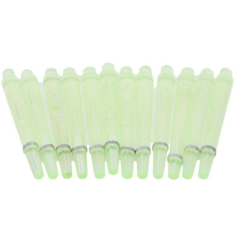 12 Pieces Clear Dart Shaft Color Frosted Rod Knight Darts