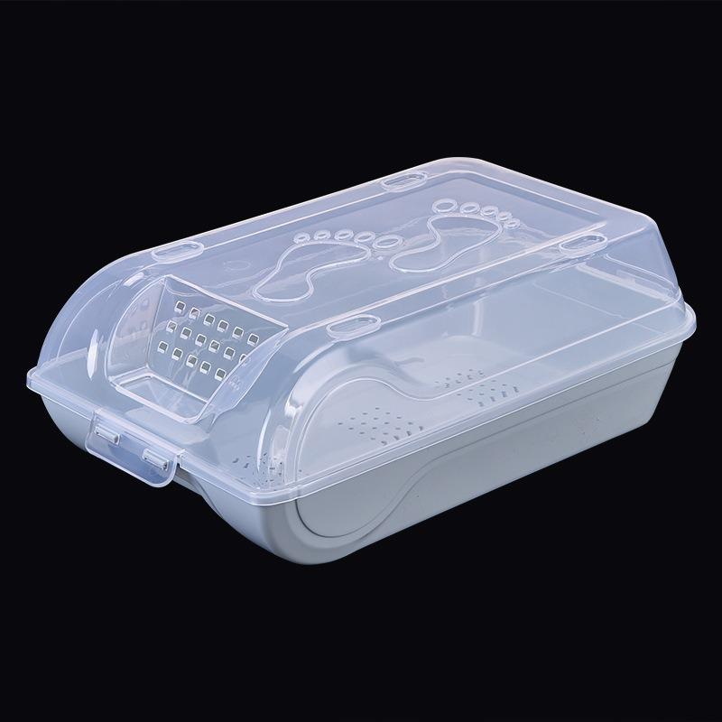 

Пылезащитный ящик для хранения для мужчин и женщин, прозрачный обувной ящик, ящик для хранения обуви, утолщенное хранение синий