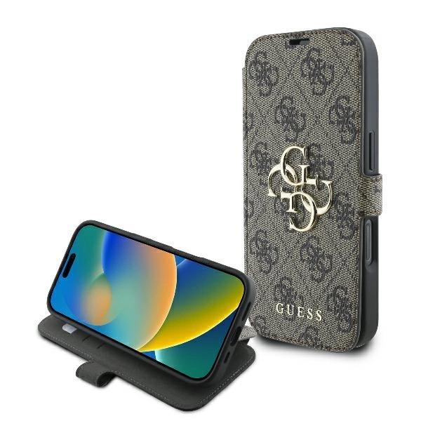 Guess Gubkp16X4Gmgbr Iphone 16 Pro Max 6.9 Brązowy/Brown Book 4G Metal Logo
