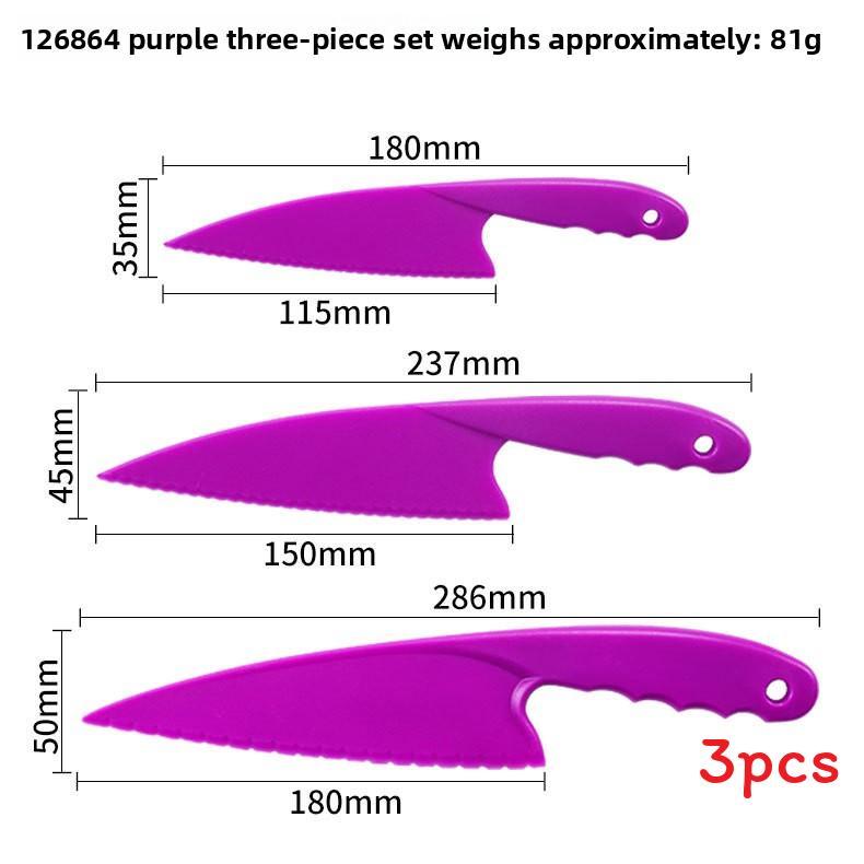 Kids Plastic Fruit Cutter With Sharp Corner Design For Birthday Cake And Dessert Cutting