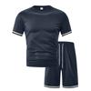 Summer Men's Fashion Loose Suit Short Sleeve Sports Casual Round Neck Two-piece Set Conjuntos Hombre