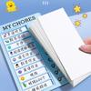 Plastic Daily Planner Memo Detachable Chores Chart Multi Purpose Self-discipline Checklist