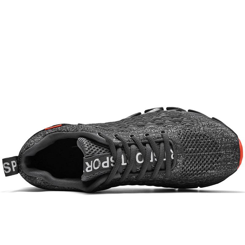 Men Sports Running Black Jogging Shoes Casual Sneakers Outdoor Breathable Mesh Women Light Shock-absorption Sneakers Men