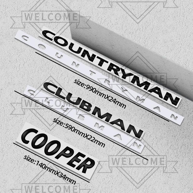 3D Car Stickers For Mini Cooper D SD Countryman Clubman Emblem Auto Body Letter Badge Trunk Decal Decoration Accessories