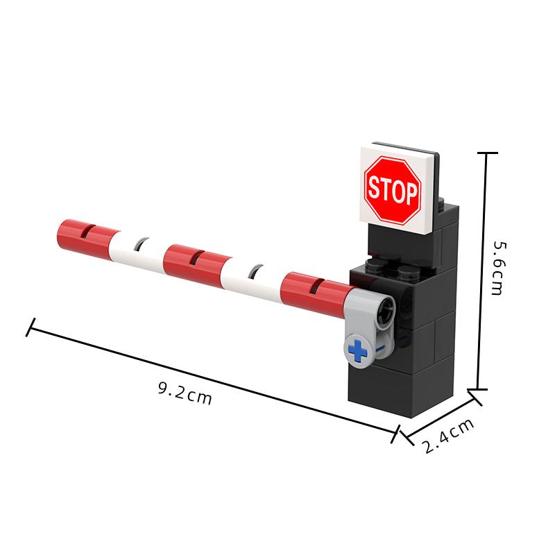 

Moc Building Block Parts Package City Train Building Block Train Track Corridor Elevating Rod Pedestriving Crossing Kids Toy Gift