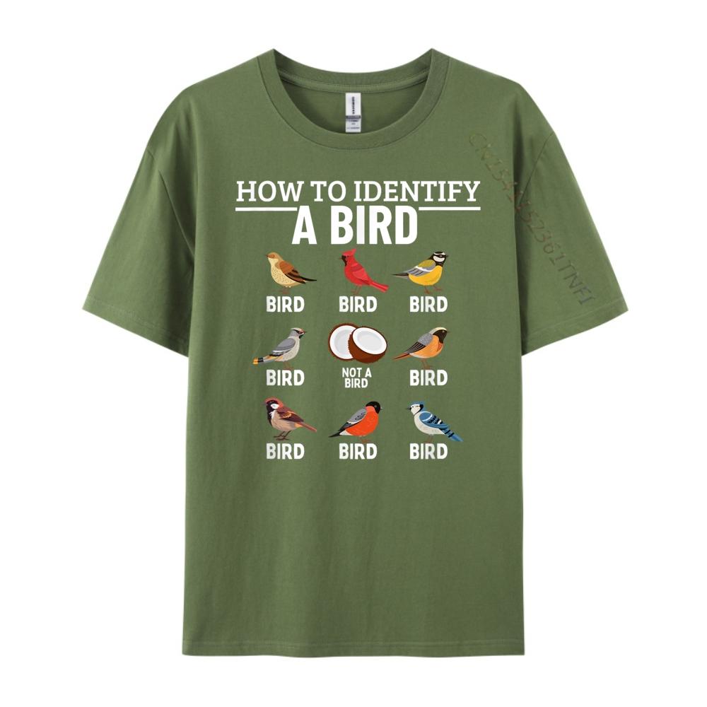 How To Identify A Bird Funny Bird Watching Brand T Shirt TShirt Tee Shirt  Hip Hop