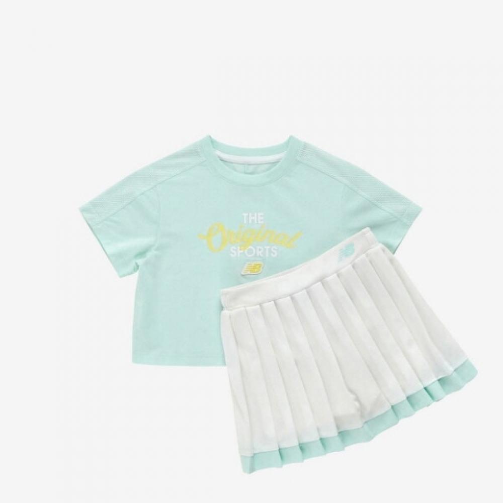 

New Balance Kids Training Set Pqc Nk9ye2806g 84 Nbgc Life с коротким рукавом Crop 120