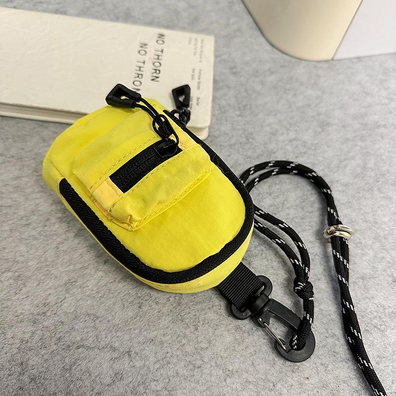 

Mini halterneck bags, men s and women s coin purses, headphone bags, trendy brand personalized satchel, key bags, crossbody bags жёлтый