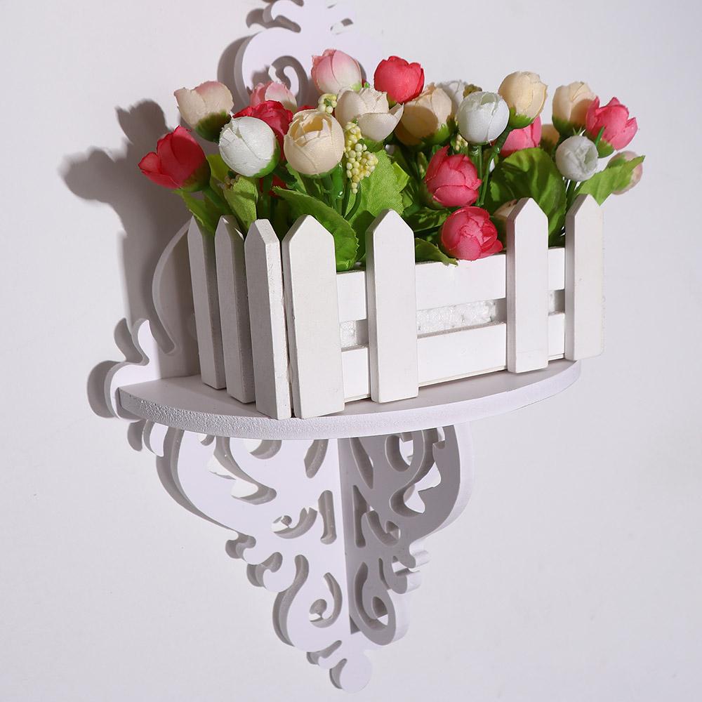 Room Decor Sharp Point Wall-mounted Floating Wall Shelf Flower Pot Rack Display Rack Storage Board