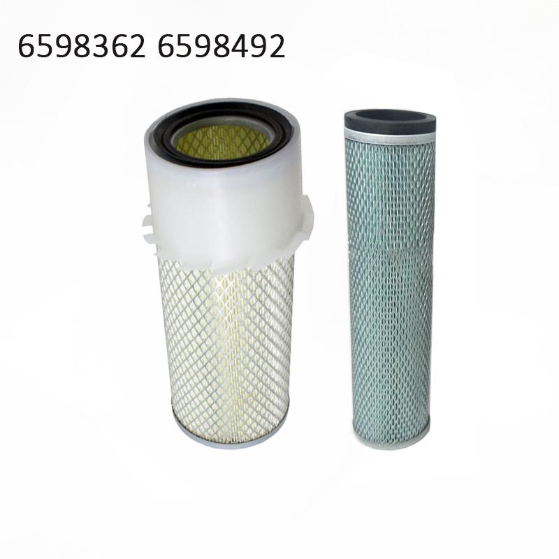 

Quality Air Filter Inner Outer 6598362 6598492 For Bobcat 641 645 753 843 S130 S150 T180 T190 6598362 6598492