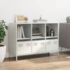 VidaXL Buffet blanc 101,5x39x73,5 cm acier laminé à froid, meuble de rangement, meuble de rangement de cuisine, meuble de 851369
