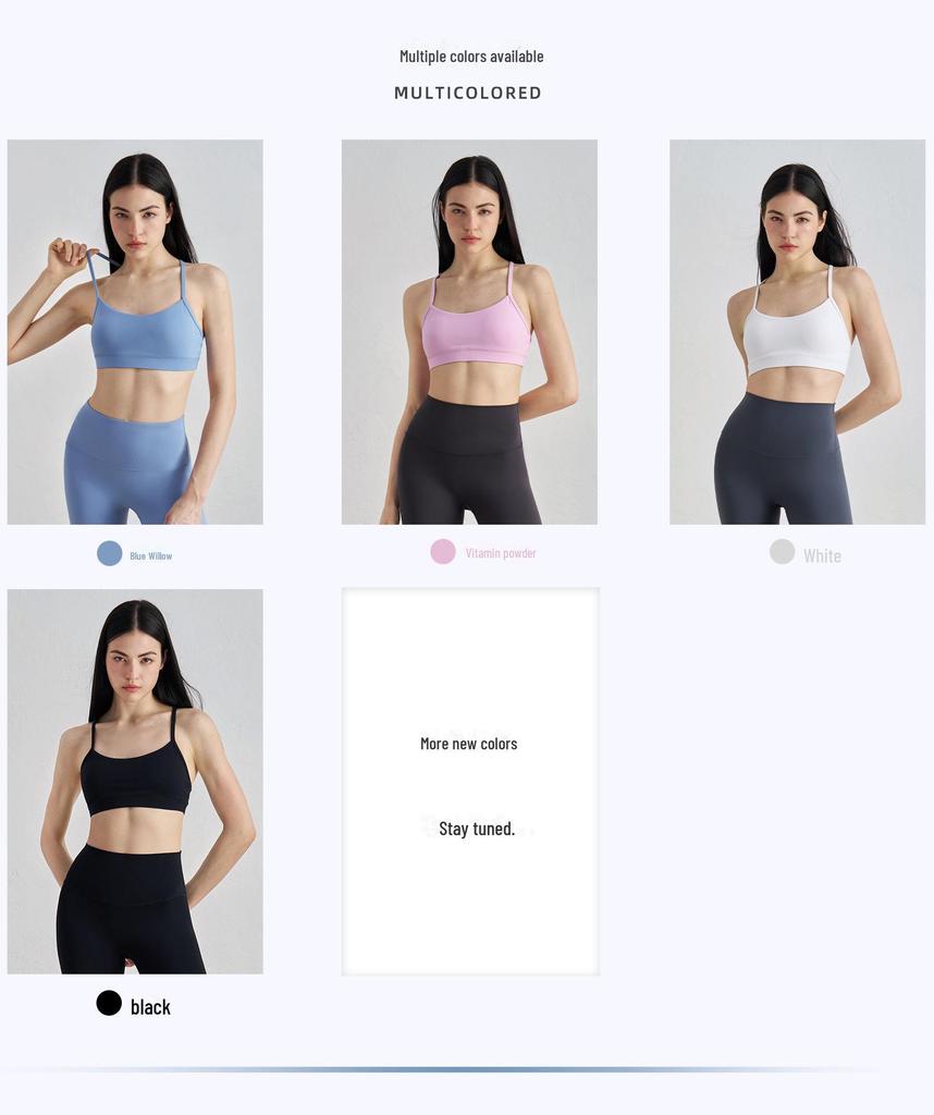 NU Youth Sports Bra: Sexy Back, Padded, Shockproof, Anti-Sagging Yoga & Fitness Bra for Women.