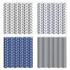 Geometric Shower Curtains Polyester Modern Style Countries Ocean Curtain Waterproof Bathroom Decor Plastic Hooks