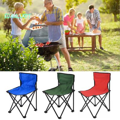 Camping Chair with Backrest Ergonomic Design Strong Load-bearing Compact Size Portable Folding Stool Chair Camping Supplies