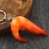 6 Pcs Chicken Wing Keyrings Decorative Keychain Car Key Chain Simulation Food Keychain Hanging Ornaments Bag Pendant