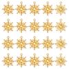 60Pcs Alloy Pendants Sun Charms Golden 28x24.5x2.5mm Hole: 2mm