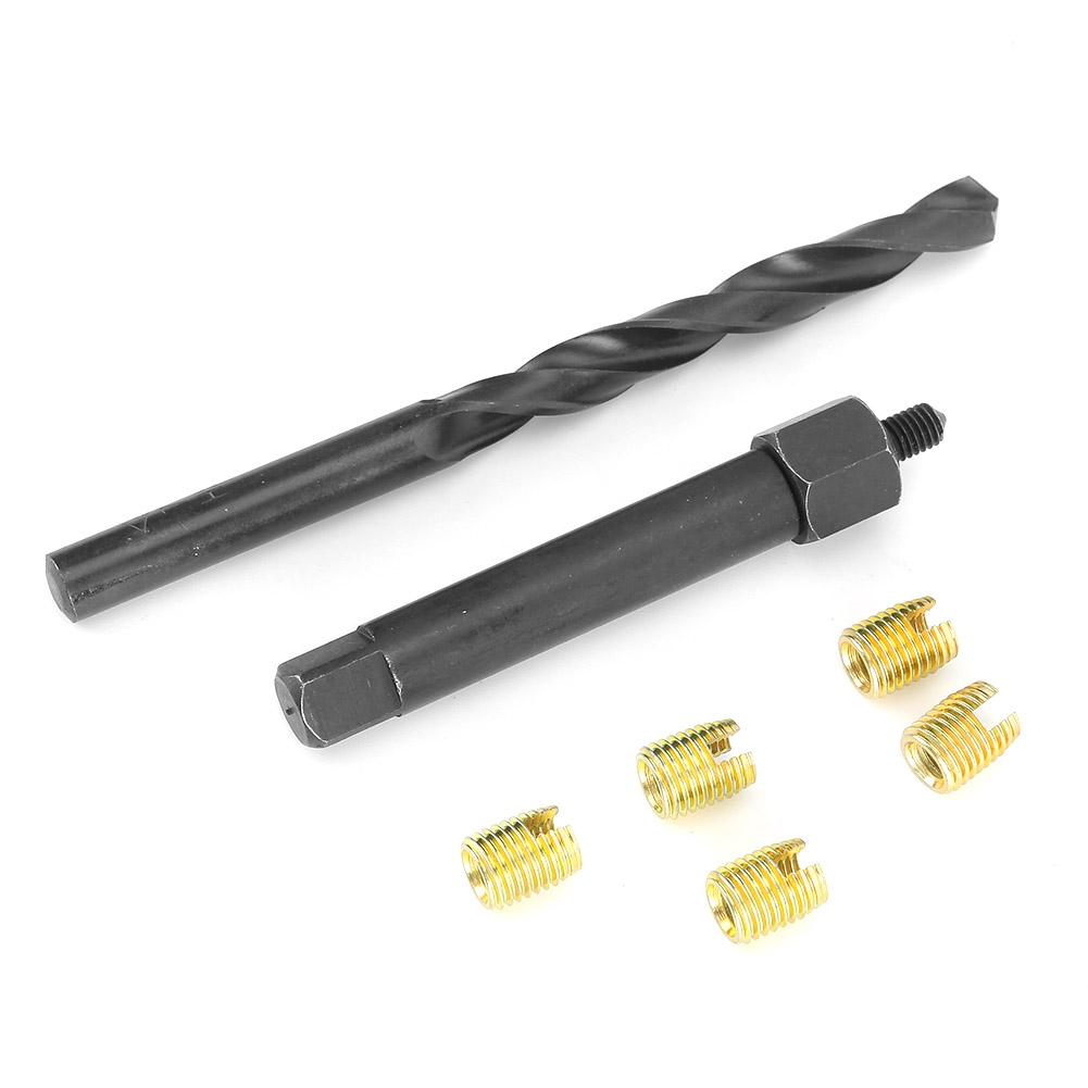 12PCS M5 X 0.8 Thread Repair Kit Self Tapping Thread Inserts Tool Set