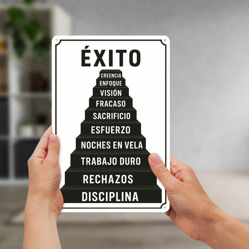 D Flat D FlatSpanish Metal Wall Plaque pc Spanish Inspirational Metal Wall Plaque Vintage SpanishLanguage Motivational 20x30cm(7.8x11.8inch)
