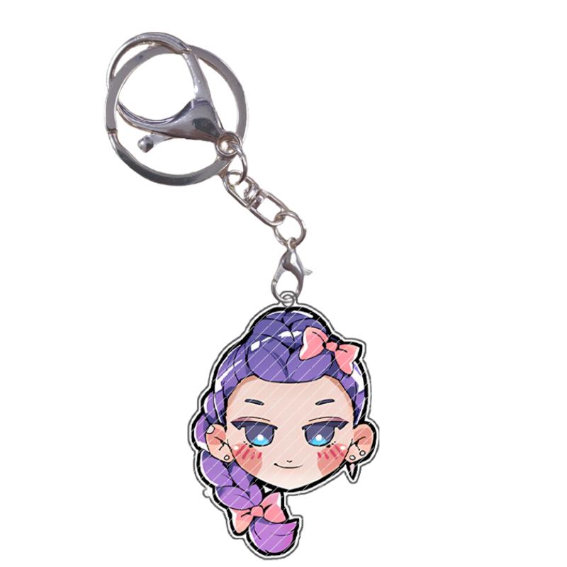 Acrylic Keychain KPop Demon Hunters Rumi Mira Zoey Jinu Baby Saja Celine Bobby Cartoon Anime Characters Gift Pendant Decoration