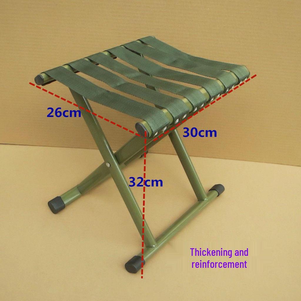 Compact Outdoor Folding Chair with Backrest - Portable for Fishing, Travel, and Street Stalls