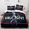 Gaming Valorant Bedding Set Single Twin Full Queen King Size Bed Set Aldult Kid Bedroom Duvetcover Sets 3D Print Anime 035
