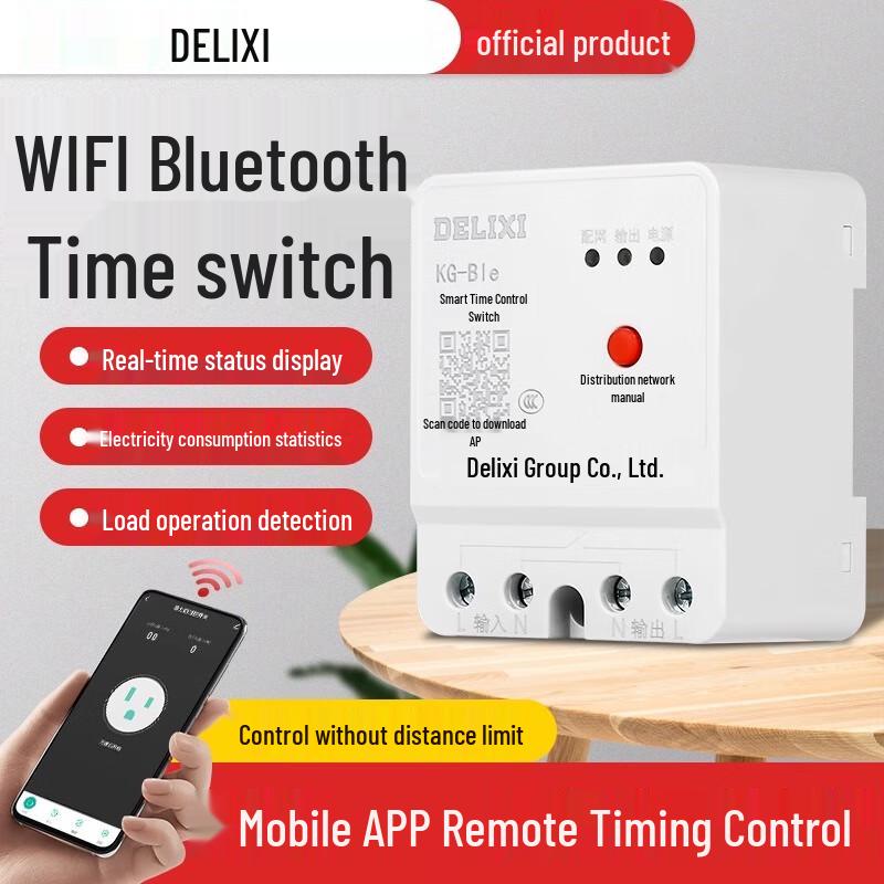 Delixi KG-Ble Bluetooth & WiFi Smart Time Switch 220V